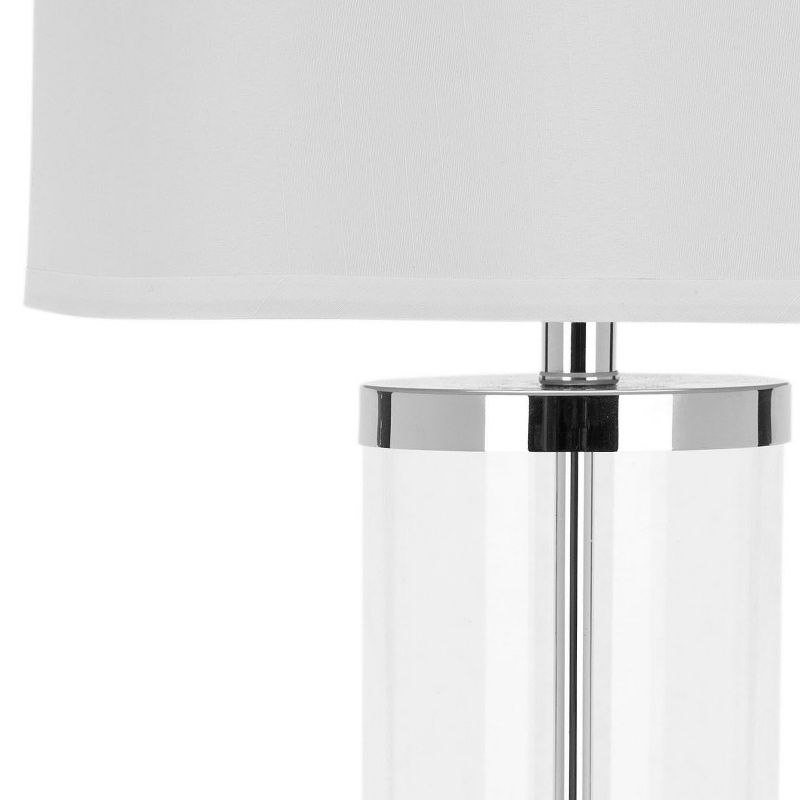 Jeanie Glass Cylinder Lamp (Set of 2) - Clear - Safavieh, 5 of 6