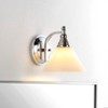 Valery 7" Wall Sconce - SCN4060 - Nickel/White - Safavieh - 4 of 4