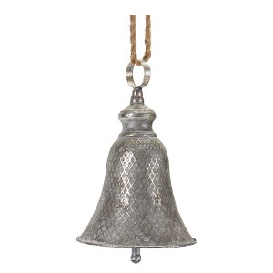 Melrose Rustic Metal Bell Ornament (Set of 2) - 1 of 4