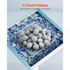 VEVOR Ceramic Fire Pebble Stones, 1-2 inch 48 Pcs Lava Rocks,Reusable Fire Pit Stones Indoor and Outdoor Use,Decorative Firepit Rocks for Propane,Gray - 3 of 4