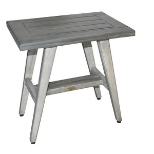 CoastalVogue® MidCentury 18” Shower Bench in Antique Gray Finish - Target Plus Gray 18"L x 12"D x 18"H - 1 of 3