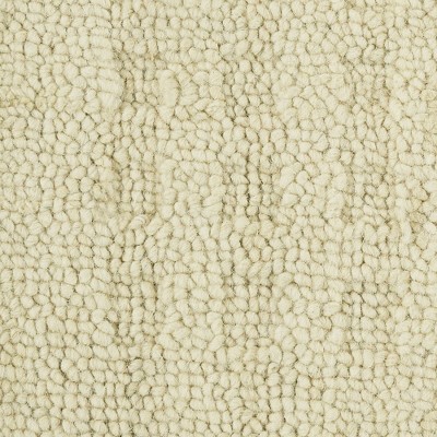 Handmade Ivory Wool Rectangular Area Rug 6'6" x 9'6"