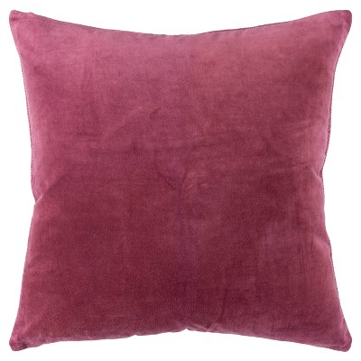 22"x22" Oversize Square Throw Pillow Cover Berry - Rizzy Home