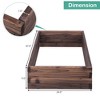 Costway Wooden Raised Garden Bed Kit - Elevated Planter Box For Growing Herbs Vegetable - 2 of 4