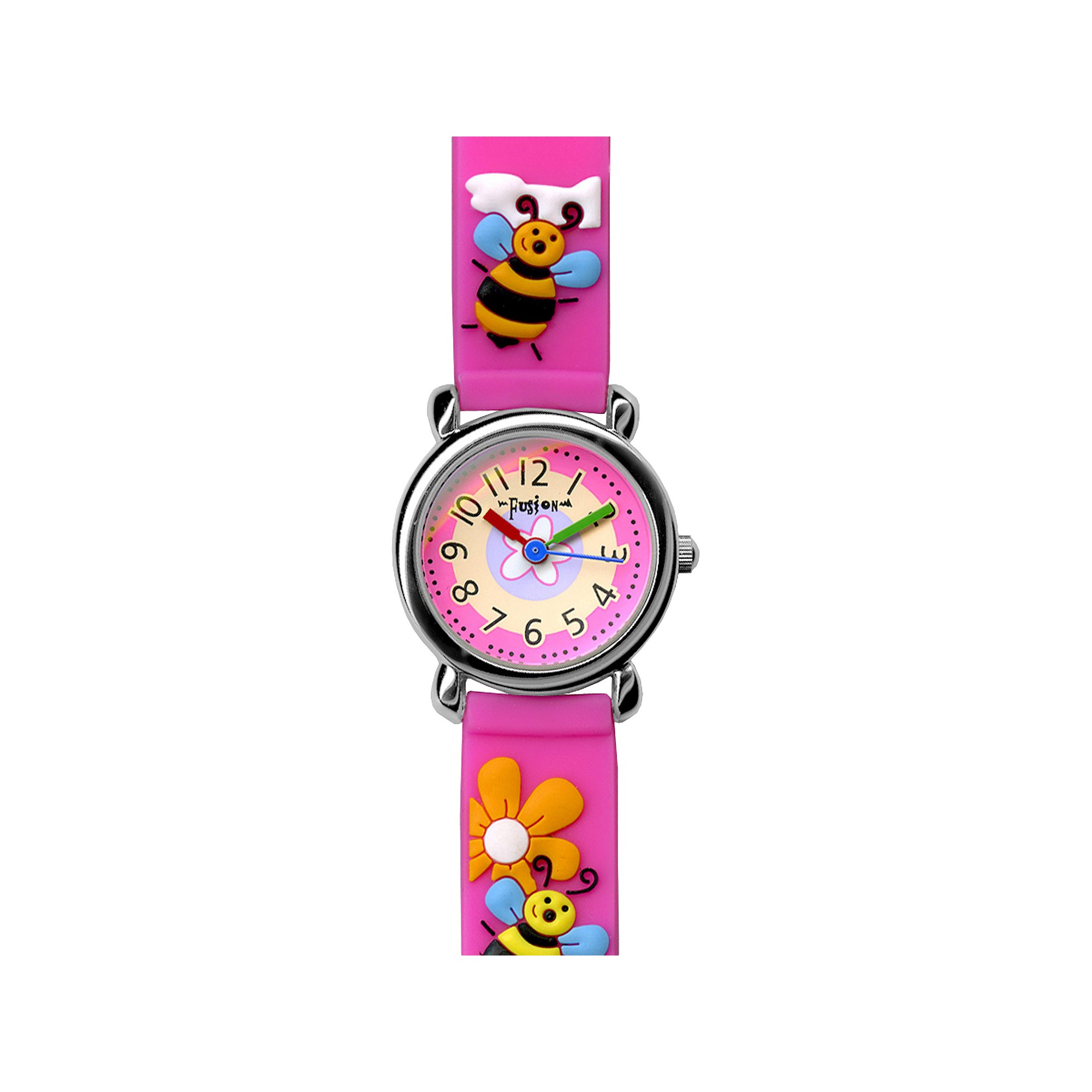 Girls' Fusion Bee Watch - Pink, Girl's, Yellow Pink Blue