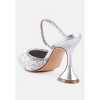 Iris Glitter Diamante Embellished Spool Heel Sandals - 3 of 4