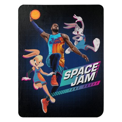 The Northwest Company SPACE JAM 2   JAM ON IT FLEECE THROW 45X60, black