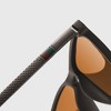 Anna-Kaci  Unisex Square Polarized Lightweight UV Protection Sunglasses - Brown Frame - Brown Lens - 3 of 4