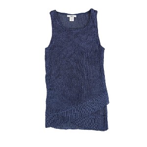 bar III Womens Metallic Knit Sweater, Blue, X-Large - 1 of 2