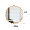 Modern Solid Wood Wavy Mirror, Natural Wood Vanity Mirror Wall Decor, for Bathroom, Bedroom, Living Room, Cloakroom, Entryway - 2 of 4