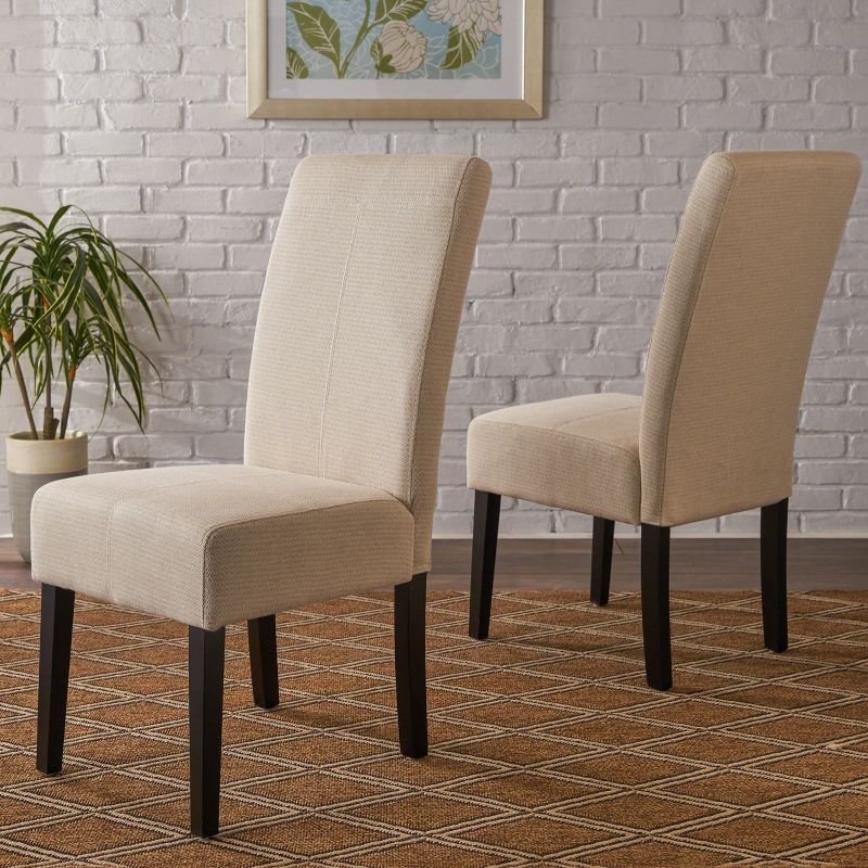 Set of 2 T-Stitch Fabric Dining Chair - Christopher Knight Home, 3 of 6