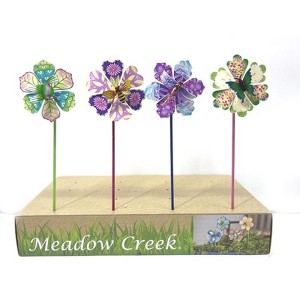 Meadowcreek Assorted Iron 17.5 in. H Butterfly, Bee, Dragonfly or Hummingbird Outdoor Spinner - Case of 16 - 1 of 1