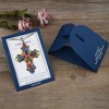 Anna-Kaci Colorful Stained Glass Rhinestone Cross Pendant Necklace Gift Message Card & Envelope Faith Jewelry Gifts - 4 of 4
