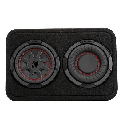 Kicker 6.75" 2-Ohm CompRT Loaded Subwoofer Box