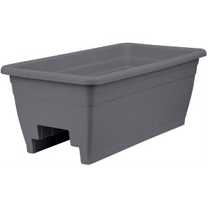 The HC Companies Plastic Rail Planter, 24in - 1 of 4