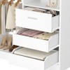Aheaplus 36'' W Freestanding Walk-in Closet Organizer System with 2 Hanging Rods and 3 Wood Drawers - 4 of 4