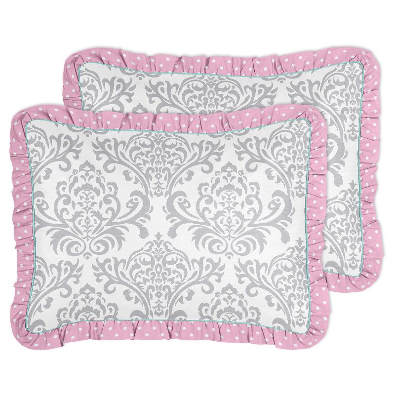 3pc Skylar Full/Queen Kids&#39; Comforter Bedding Set Turquoise and Pink - Sweet Jojo Designs, 3 of 5