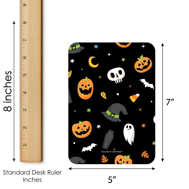 Big Dot of Happiness Jack-O'-Lantern Halloween - Bingo Cards and Markers - Kids Halloween Party Bingo Game - Set of 18, 6 of 7