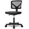 Low-Back Mesh Armless Office Chair,Swivel Rolling Computer Chair No Arms with Lumbar Support - 3 of 4