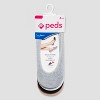 Peds Women's Extended Size Ultra Low 4pk Sport Liner Socks  - Light Gray 8-12 - image 2 of 3