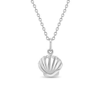 Girls' Lustrous Seashell Sterling Silver Necklace - In Season Jewelry