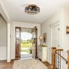 Airsurfer 12.5-Inch Enclosed Ceiling Fan with Remote, 7 Blades, Quiet Reversible Motor, Caged Light for 3 E12 Bulbs - 3 of 4