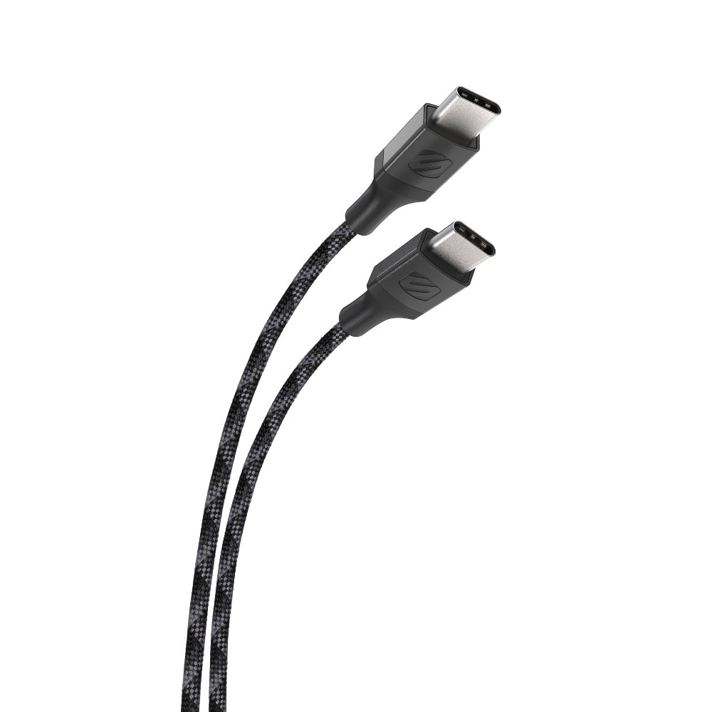 Scosche USB-C to USB-C Magnetic Braided Cable - 6 ft - Black