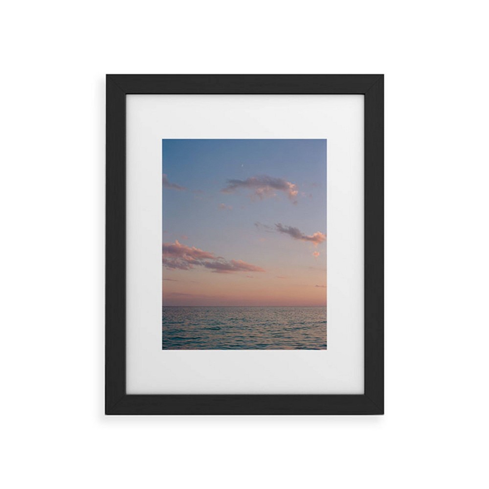 Photos - Wallpaper Deny Designs 8"x10" Bethany Young Photography Ocean Moon on Film Black Fra