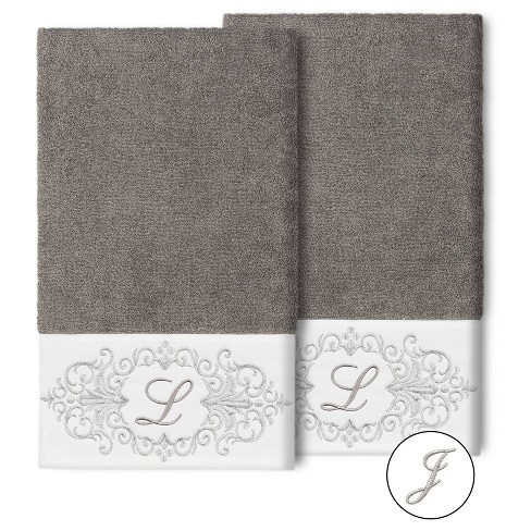 Linum Home Textiles Denzi Bath Towels - Set of 4 - Grey