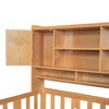 NicBex Twin Size Multifunctional Wood Platform Bed Frame with Practical Storage Bookshelf,Built-in Desk and Matching Chair for Kids/Boys/Girls - 4 of 4