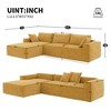 NicBex Modern L Shape Modular Sectional Sofa Chenille Fabric Couch with 2 Pillows for Living Room - 2 of 4