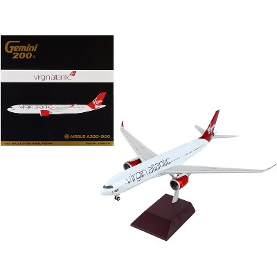 Airbus A330-900 Commercial Aircraft "Virgin Atlantic Airways" White with Red Tail 1/200 Diecast Model Airplane by GeminiJets