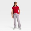 Girls' Pull-On Fleece Pants - Cat & Jack™ - 4 of 4