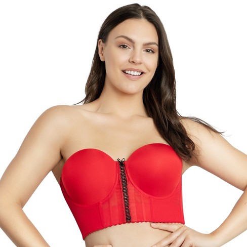 Parfait Women's Shea Longline Strapless Bra - Racing Red - 38d : Target