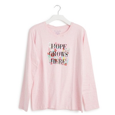Vera Bradley Women's Outlet Cotton Long-Sleeved Graphic T-Shirt