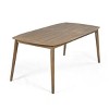 8 Person Acacia Wood Patio Dining Table, Outdoor Farmhouse Table for Garden, Backyard, Deck, Balcony, or Covered Porch-Maison Boucle - 3 of 4