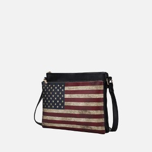 MKF Collection Madeline Printed Flag Vegan Leather Crossbody Bag by Mia K - 1 of 4