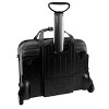 Siamod Carugetto 1  Leather Patented Detachable Wheeled Laptop Bag - Black - image 2 of 4