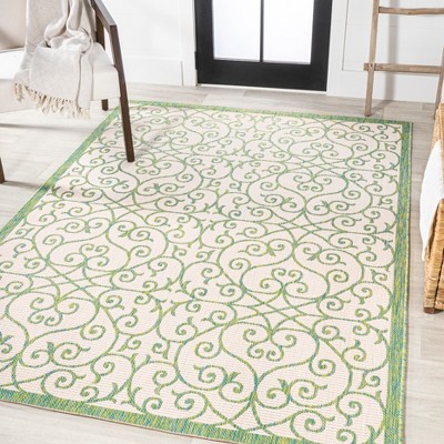 Handmade Geometric Gray Synthetic 4'x6' Easy-Care Area Rug