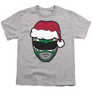 Boys' Power Rangers Santa Hat Green Ranger T-Shirt - 1 of 4