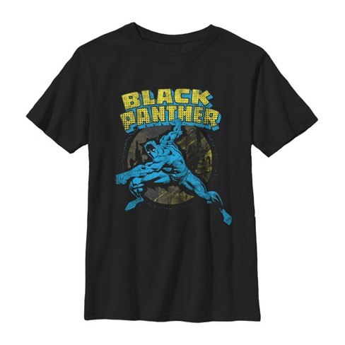 Boy s Marvel Black Panther Retro T Shirt Black X Small