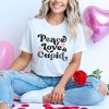Simply Sage Market Women's Peace Love and Cupid Short Sleeve Graphic Tee - 2 of 4