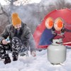 Costway 30,000 BTU Dual Head Tank Top Outdoor Heater with Adjustable Heat Settings - 2 of 4