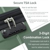 Hardshell Suitcase With Lightweight TSA Approved Locks And 3-level Telescopic Handle Swivel Suitcase Travel Luggage With Expandable Function - 2 of 4