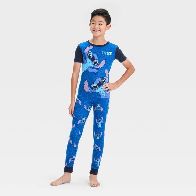 Boys' Lilo & Stitch 3pc Pajama Set - Blue