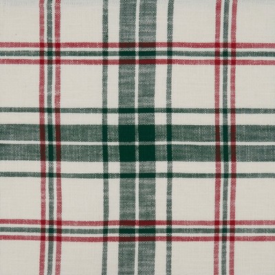 Green and White Plaid Cotton Placemats, Set of 4