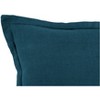 KAF Home Washed Linen with Flange Decorative Pillow 20" x 20" - 4 of 4