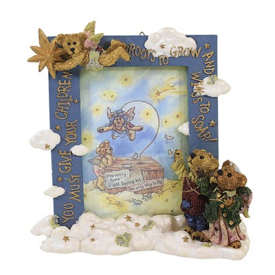 Boyds Bears Resin 7.25 In Wings To Soar Frame Baby Bearstone Angel Single Image Frames