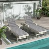 PAGED Outdoor Lounge Chair Cushion,73 in x 24 in,Breathable and UV Resistant,Fade Resistant Patio Cushion,2PC - 2 of 4
