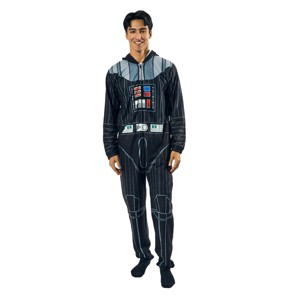 Star Wars Darth Vader Men's Union Suit With Hood - 1 of 4